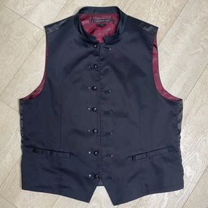 John Varvatos Mandarin Collar Vest